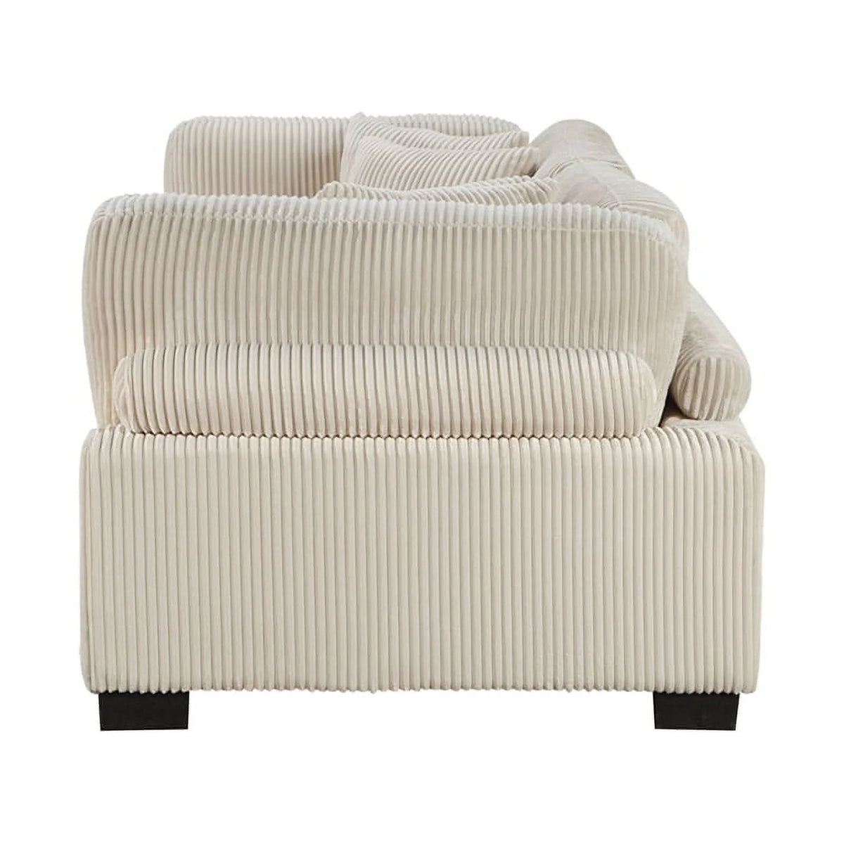 Beige Corduroy Loveseat R461