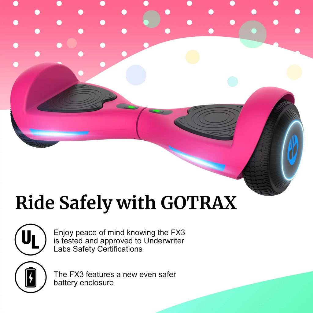 Pink Hoverboard 6.5" LED Wheels L500139