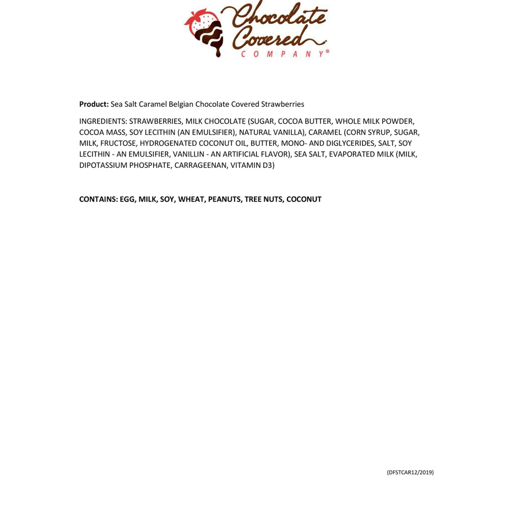 12-pc. Sea Salt Caramel Covered Strawberries A9704