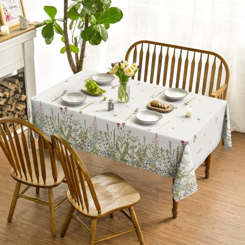 60x84 Inch Rectangular Floral Tablecloth Z702