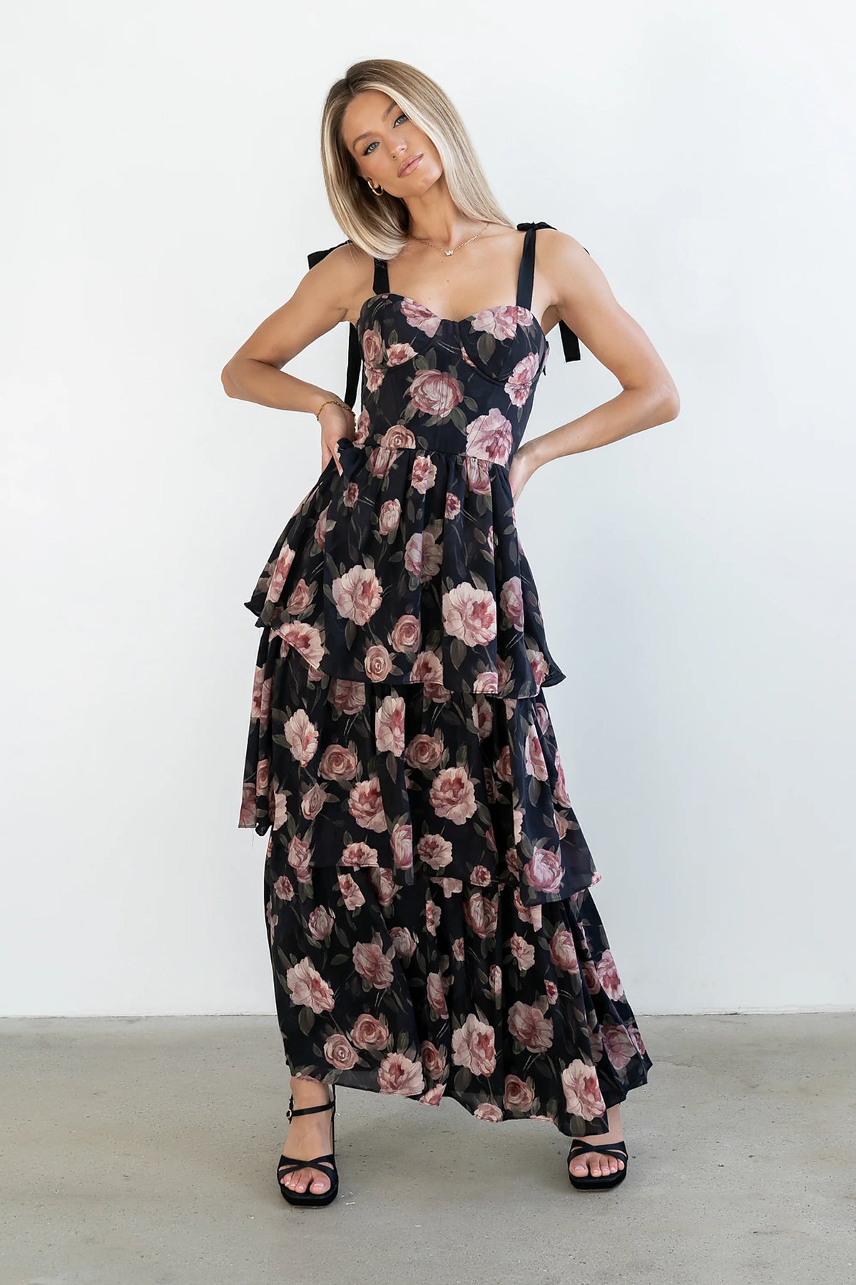 Ruffle Maxi Dress C57051