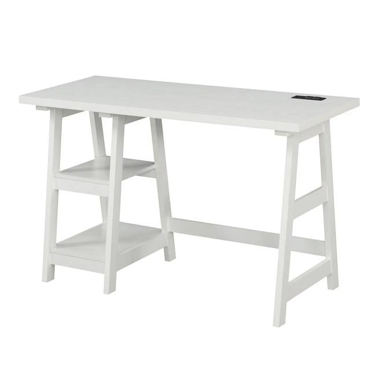 Trestle Desk with Charging Station A10184