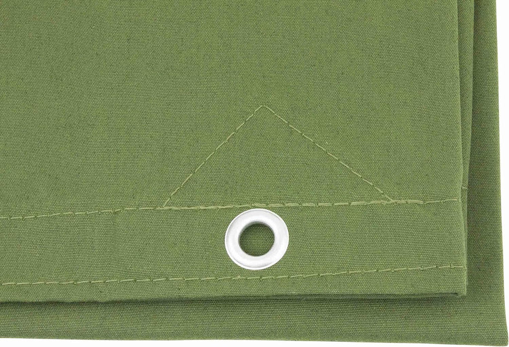 Green Canvas Tarp 12oz Water Resistant 12' x 16' B208085