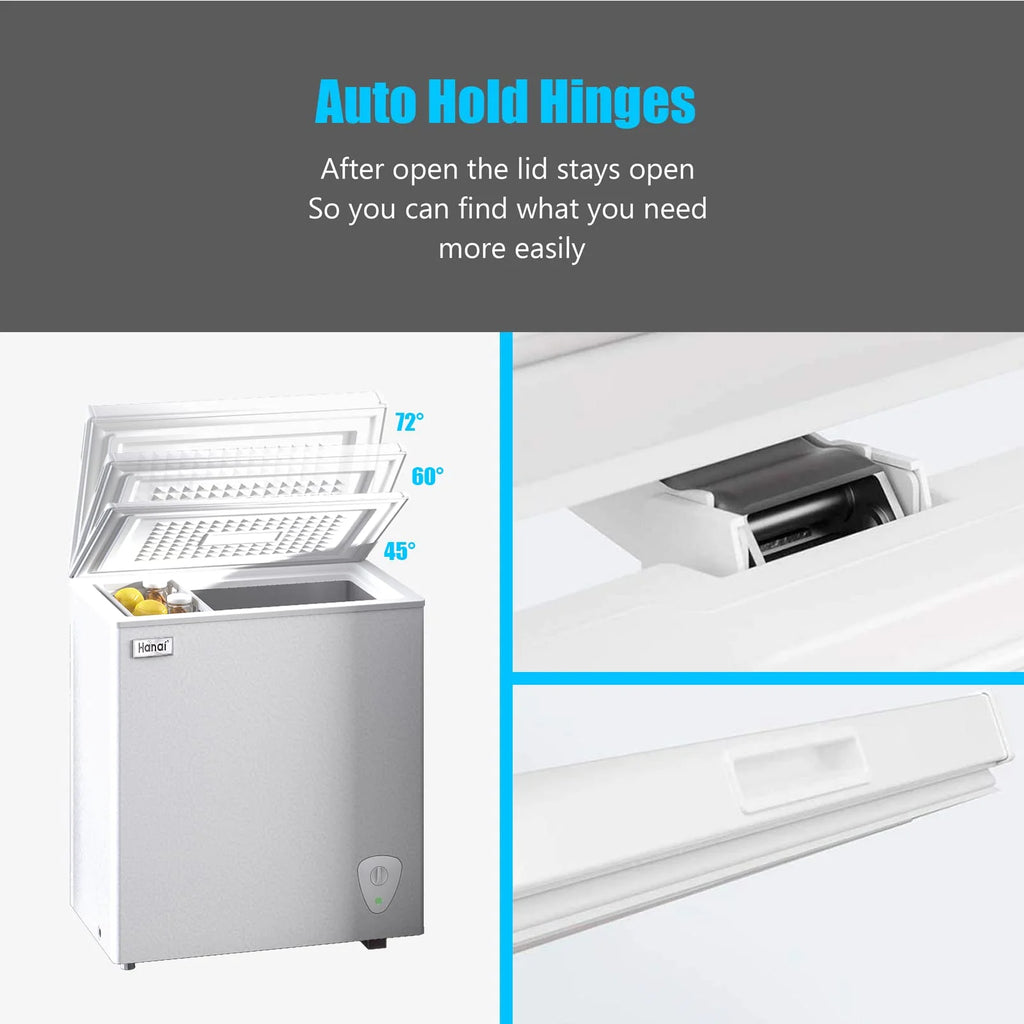 5.0 Cubic Chest Freezer with Removable Storage Basket H140400