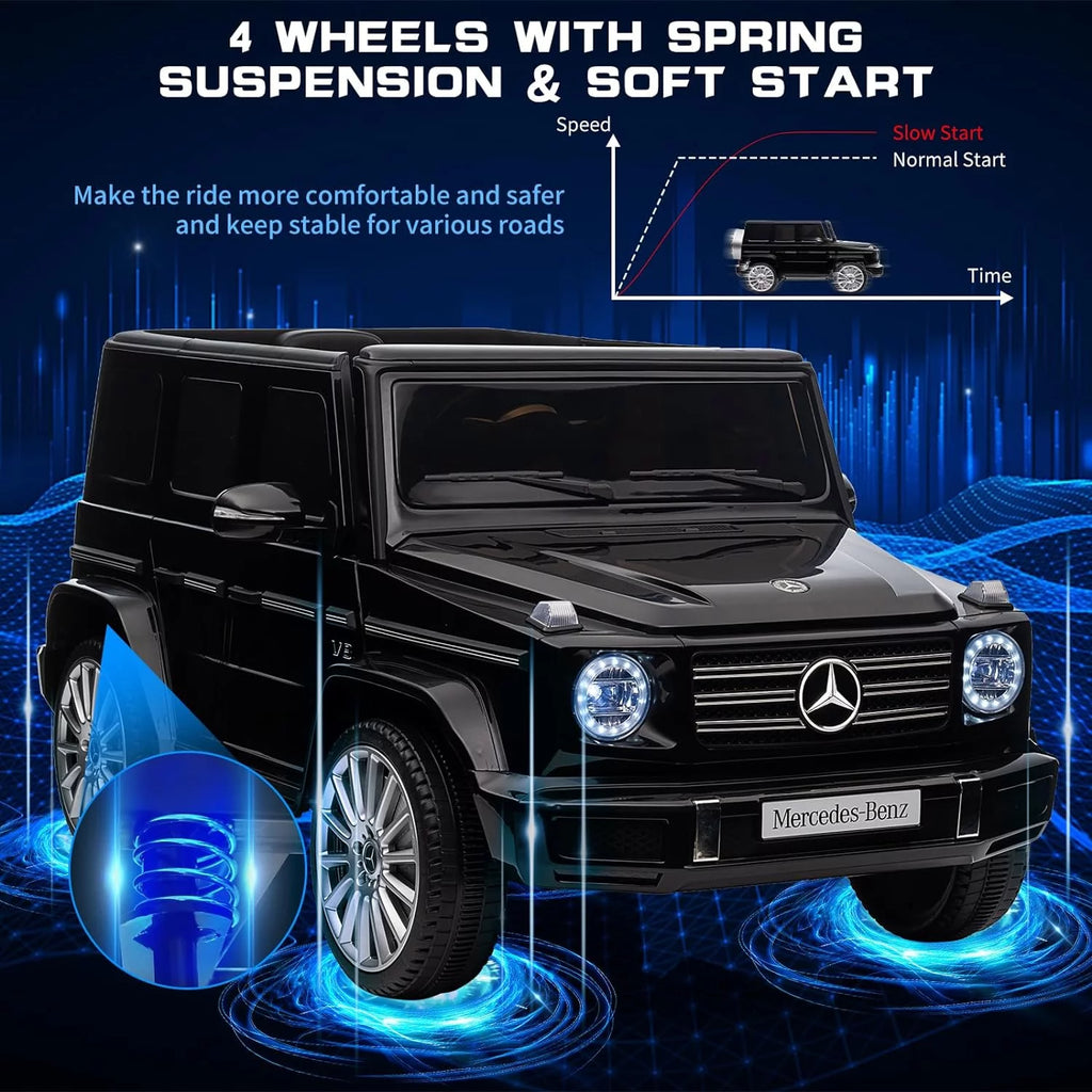 24v Battery Powered Toy Electric Car with Remote, Black V52849