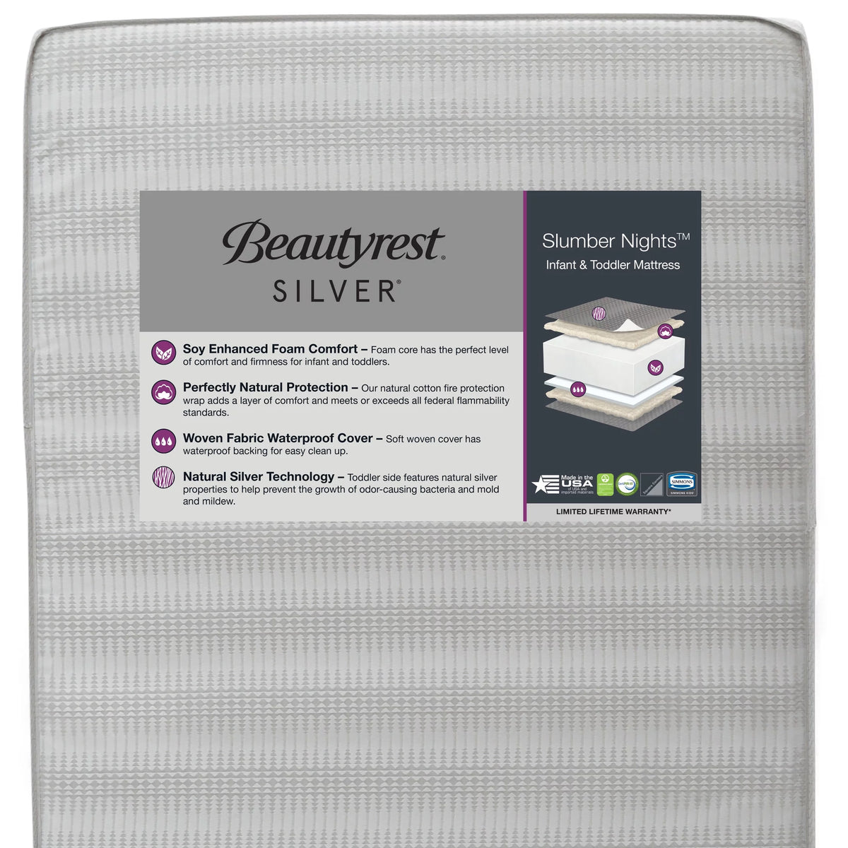 2-Stage Soy Foam Crib & Toddler Mattress V737156