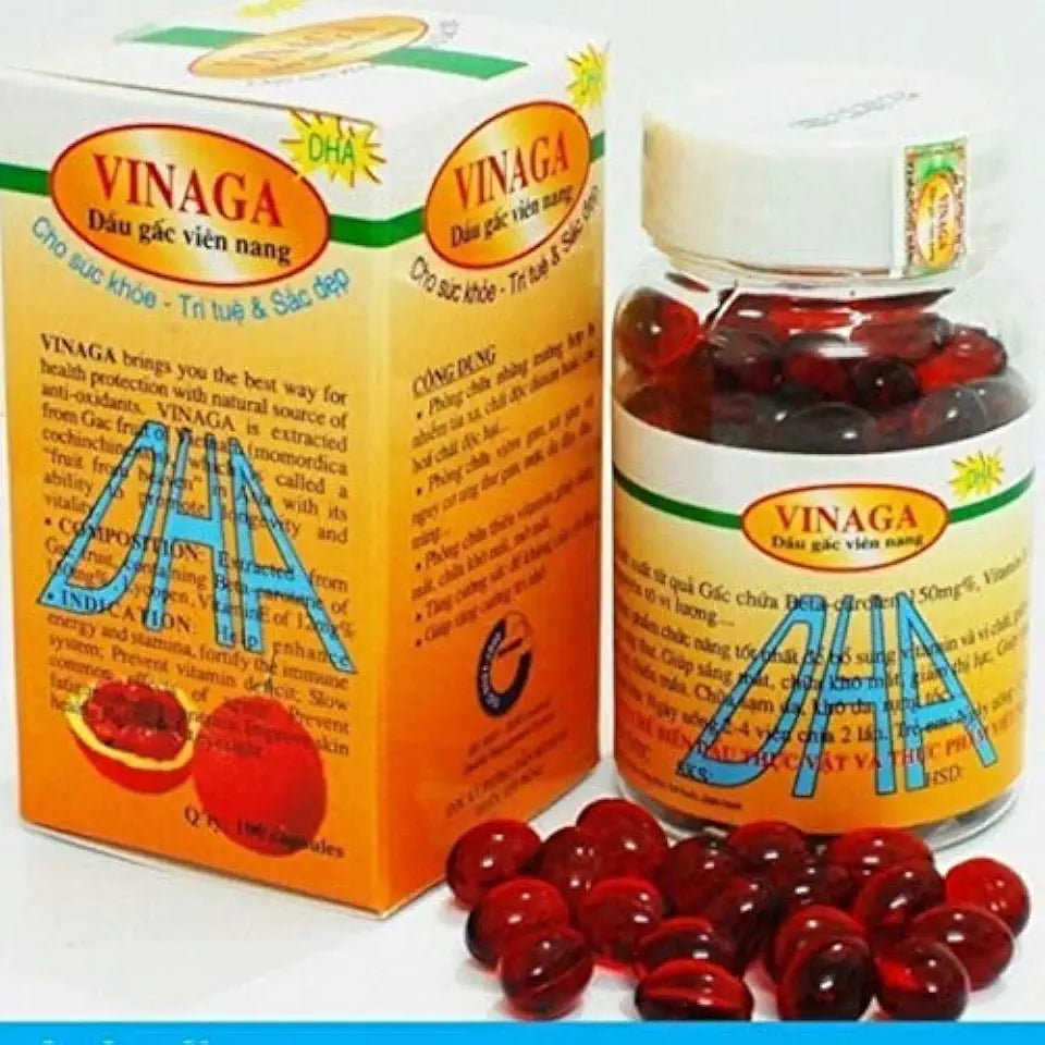 Gac Oil DHA Momordica Cochinchinensis Oil 400 Capsules E73463