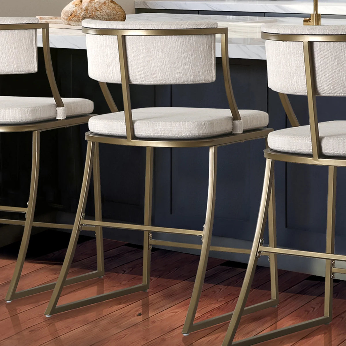 Metal Bar Stool with Back I91446