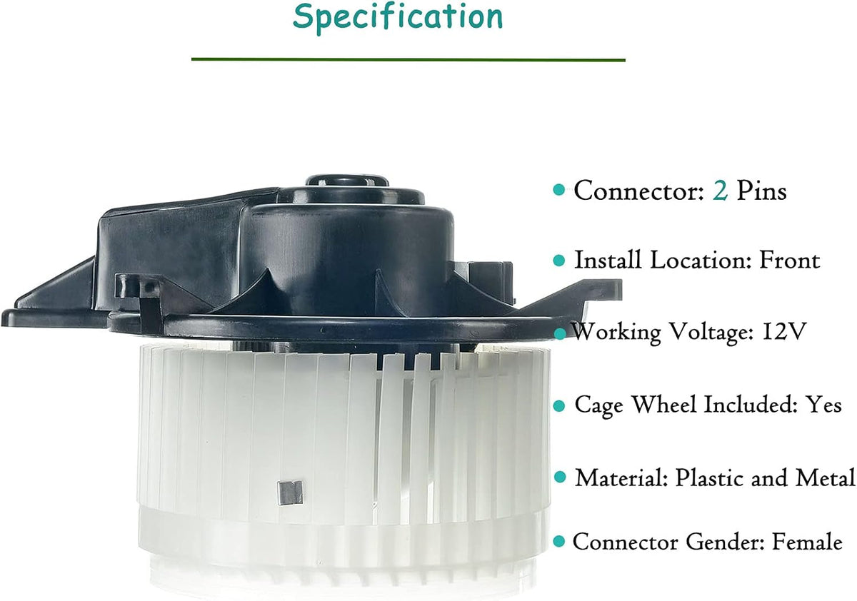 A/C Heater Blower Motor Assembly R9338