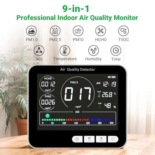 14 in 1 Air Quality Monitor with Beep Alarm T702