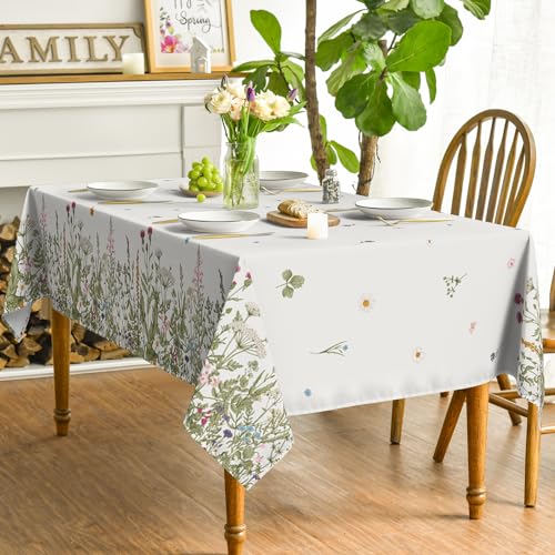 60x84 Inch Rectangular Floral Tablecloth Z702