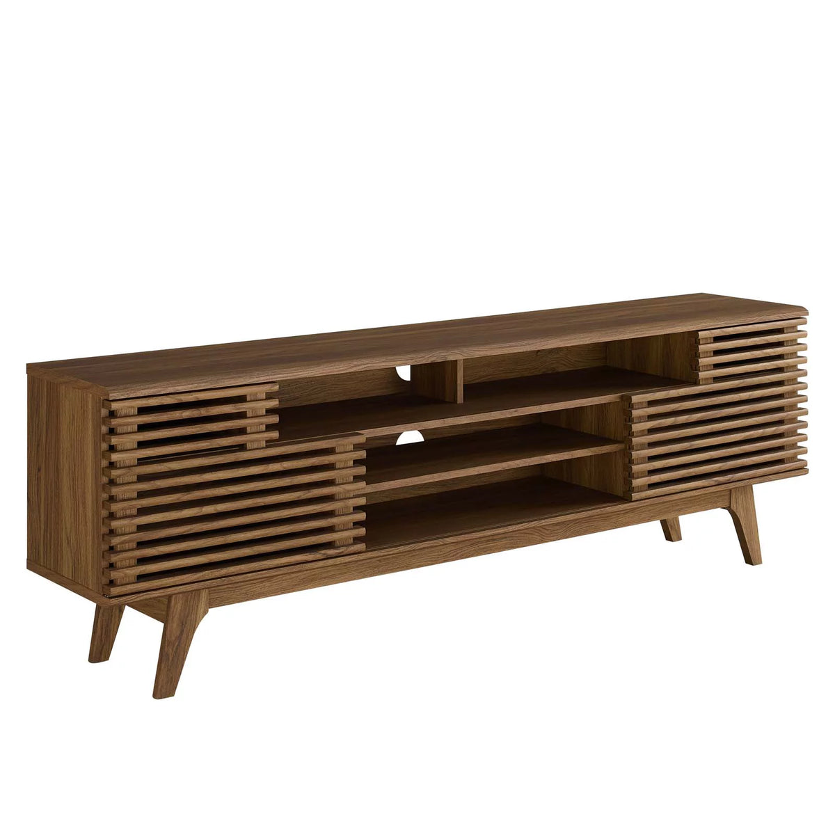71" Walnut Media Console TV Stand I5245