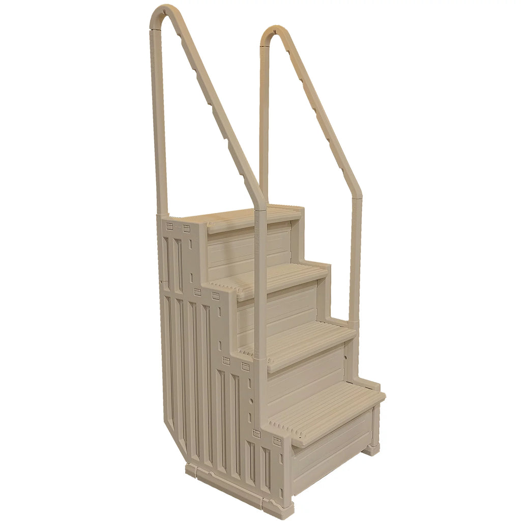 Above Ground Swimming Pool Ladder 4 Stair Step System Warm Gray L723940