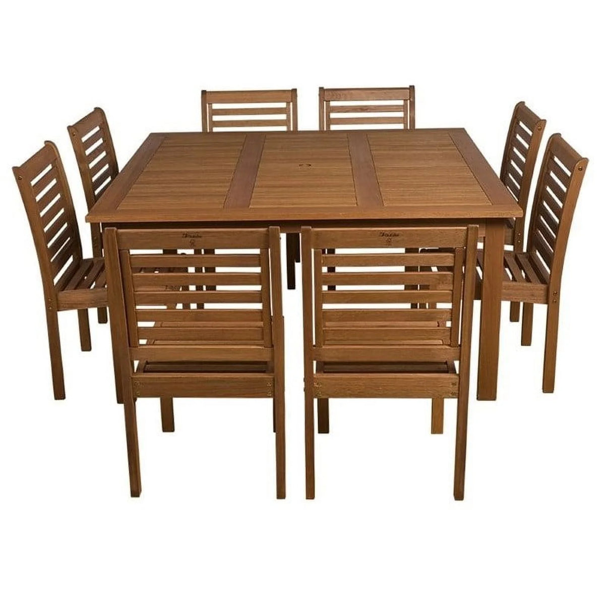 9 Piece Wood Patio Dining Set O5808