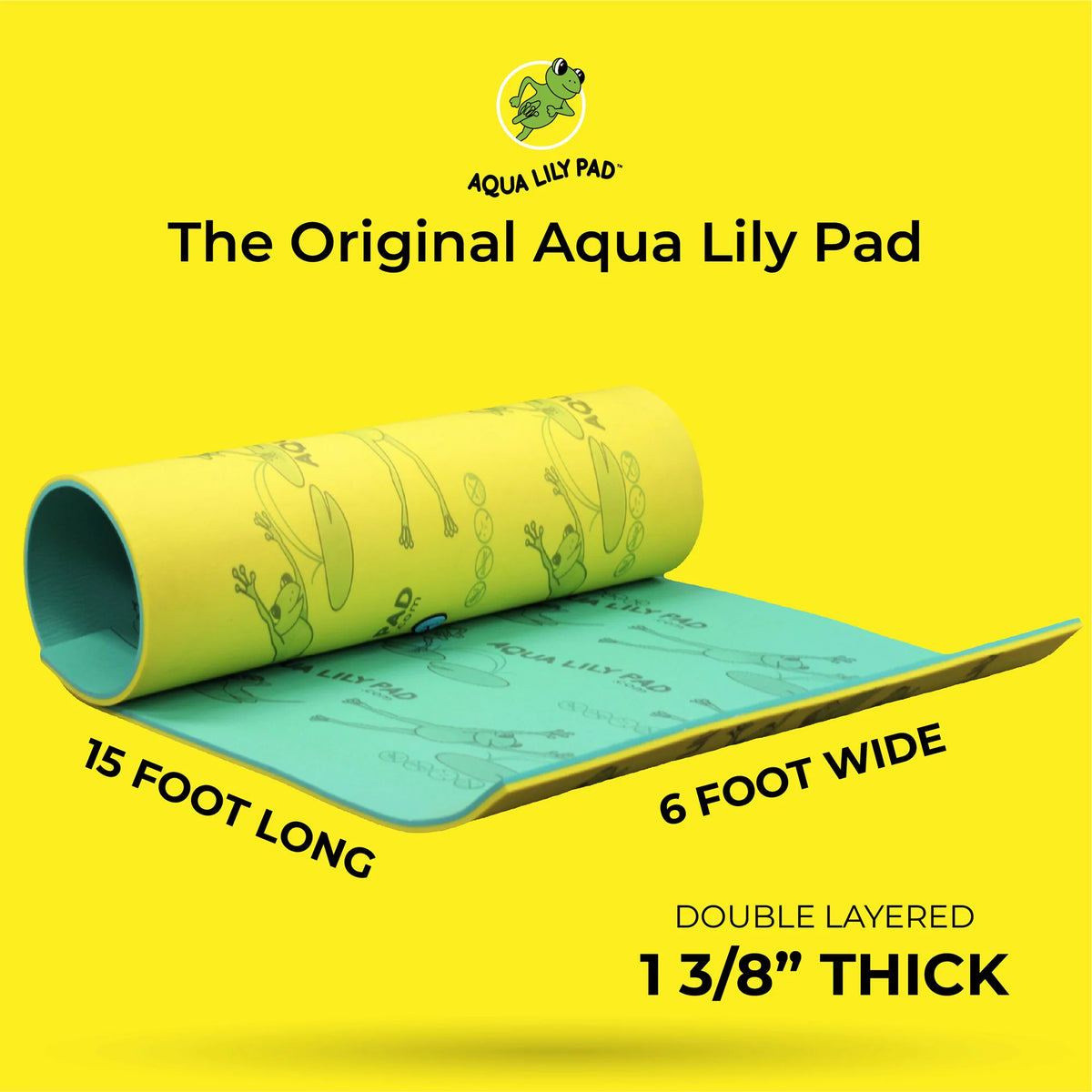 15 Ft Yellow Floating Foam Water Playground K975933