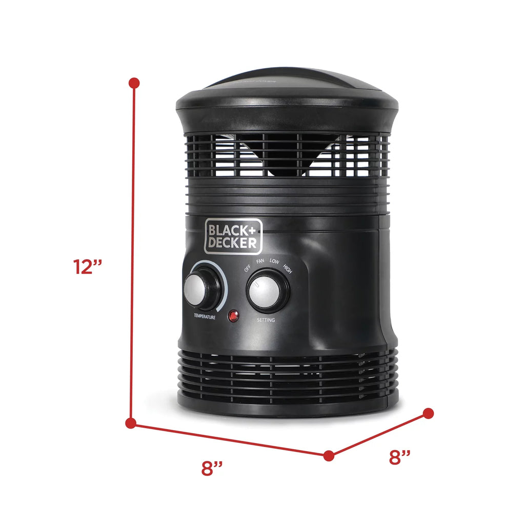 1,500-Watt-Max Portable 360° Surround Fan Heater with Thermostat D113212