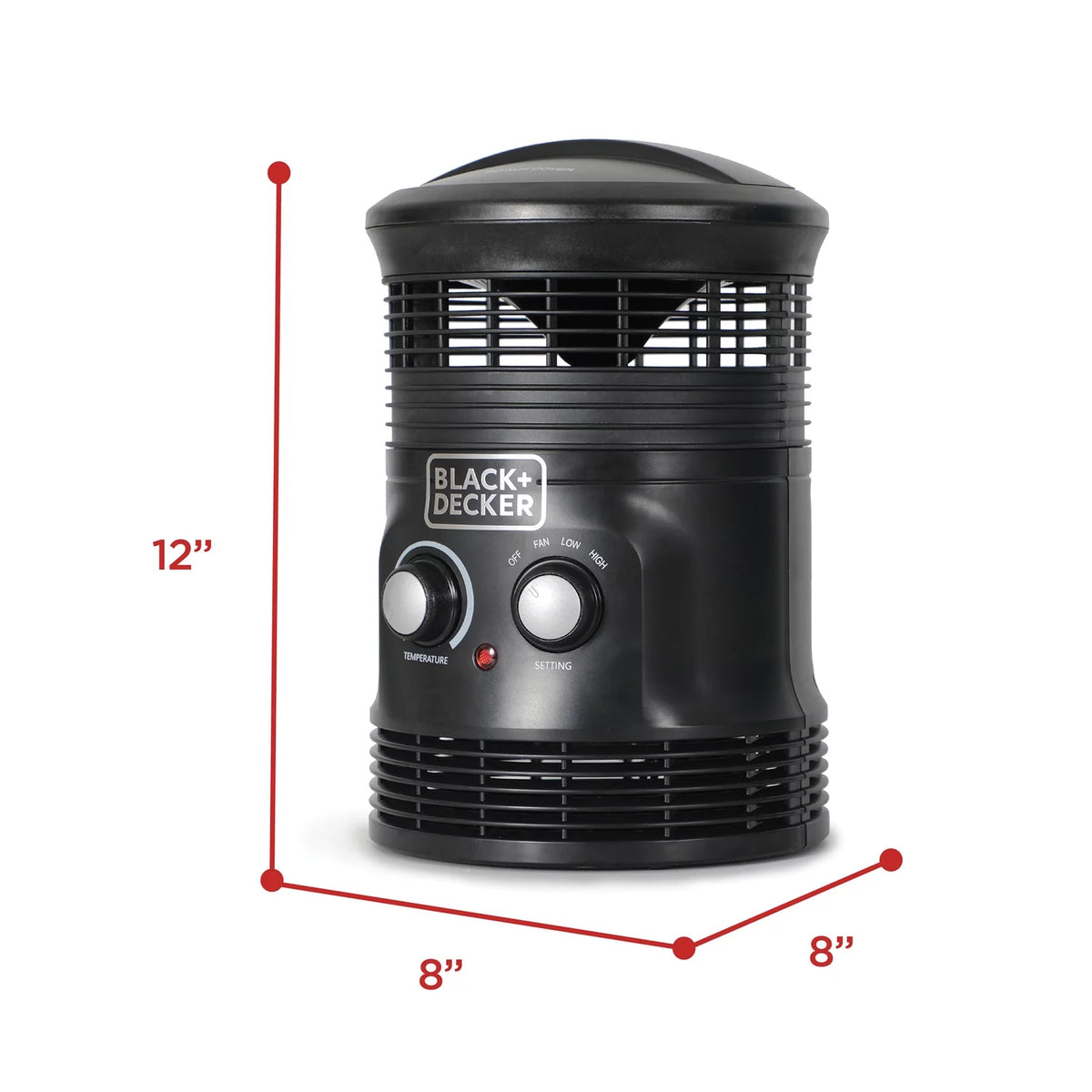 1,500-Watt-Max Portable 360° Surround Fan Heater with Thermostat D113212