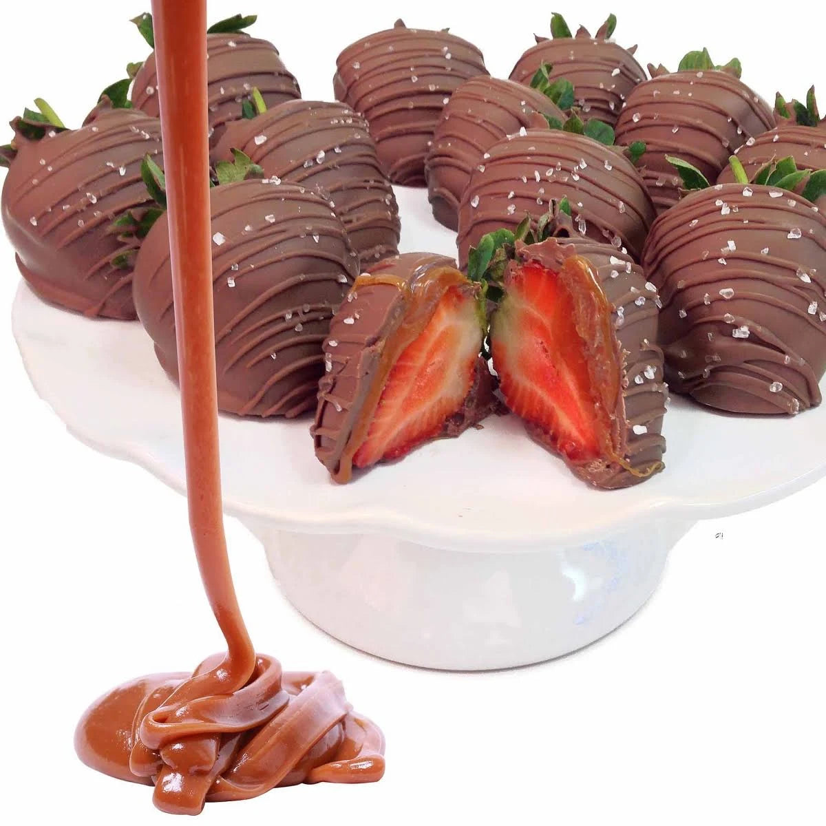 12-pc. Sea Salt Caramel Covered Strawberries A9704