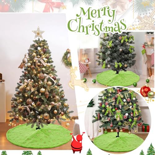 White 36 Inches Faux Fur Christmas Tree Skirt Z95440
