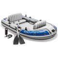 4 Person Inflatable Boat Set with 2 Oars B20986