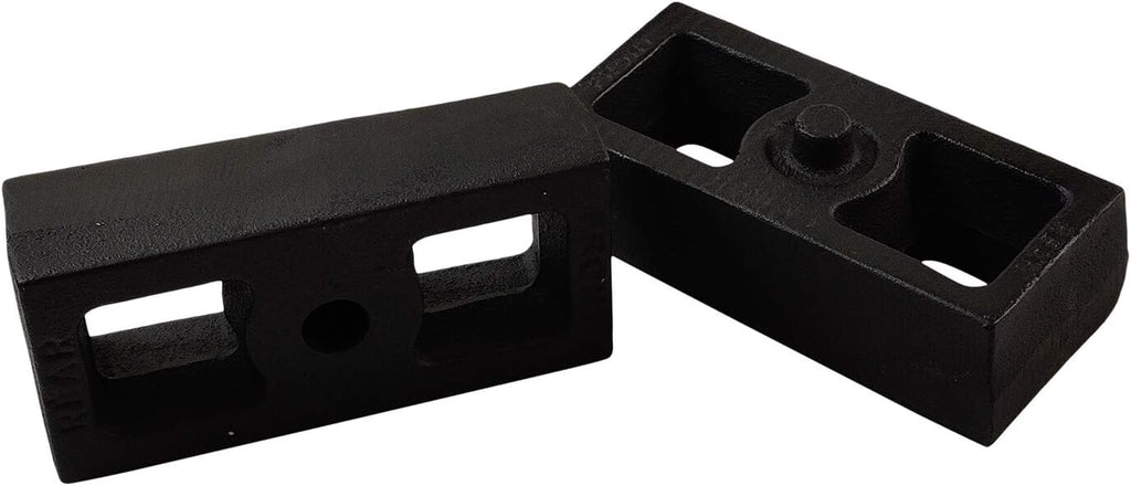 2WD/ 4WD 1.5 Rear Suspension Lift Cast Iron Blocks with 10 Round Leaf Spring Axle U Bolts H324057