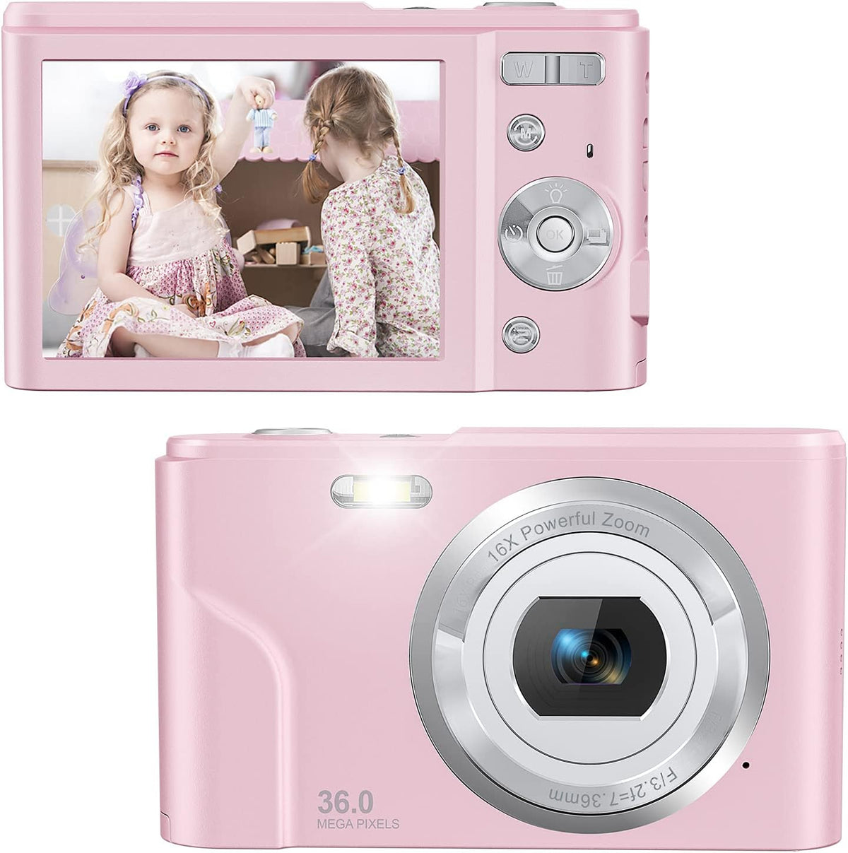 Green 36.0 MP Compact Digital Camera, Pack of 2 W715