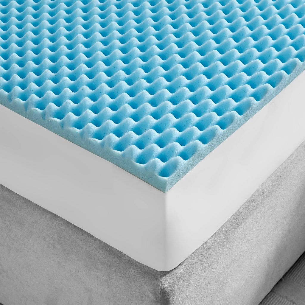 Blue California King Gel Memory Foam Topper I657
