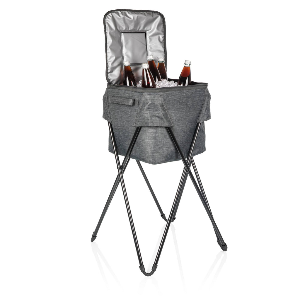 Gray Camping Party Cooler with Stand T94576