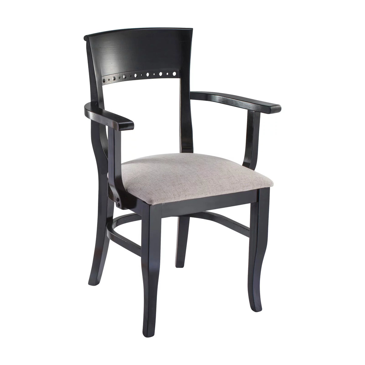Cherry and Black Dining Arm Chair C4237