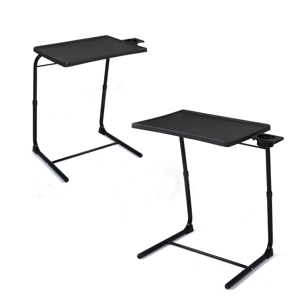 Black Adjustable Height & Angle Desk Set of 2 D3382