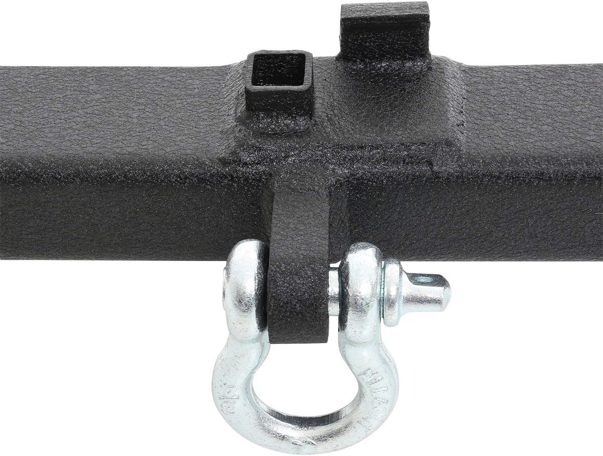 Rear Bumper with D-Ring Mounts, Hitch and Tire Carrier G143852