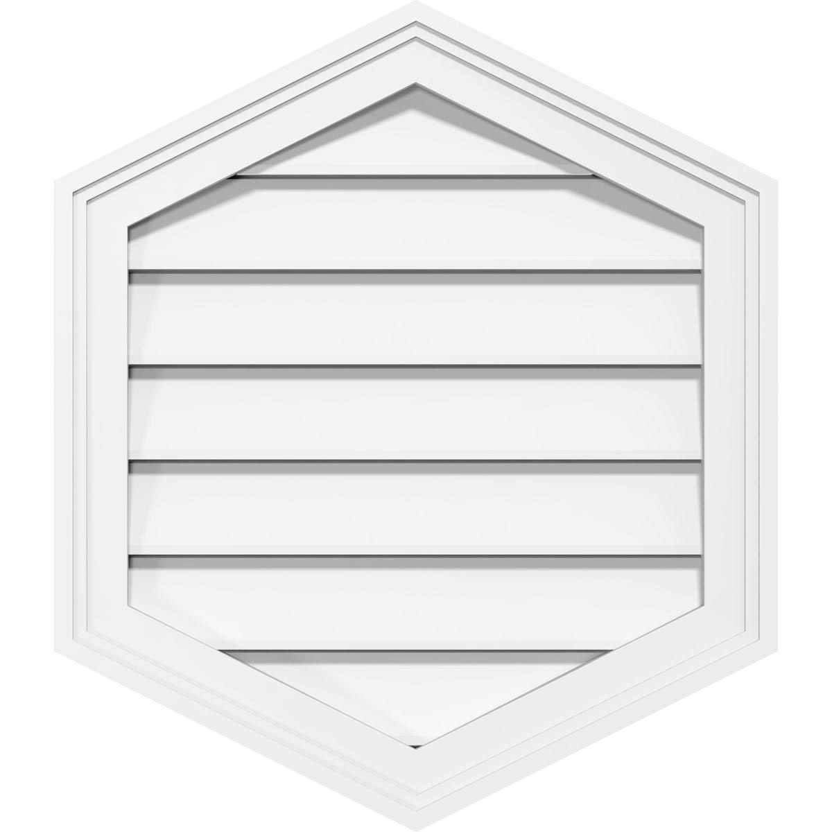 26x22W x 36x22H Vertical Peaked Surface Mount PVC Gable Vent Q926654