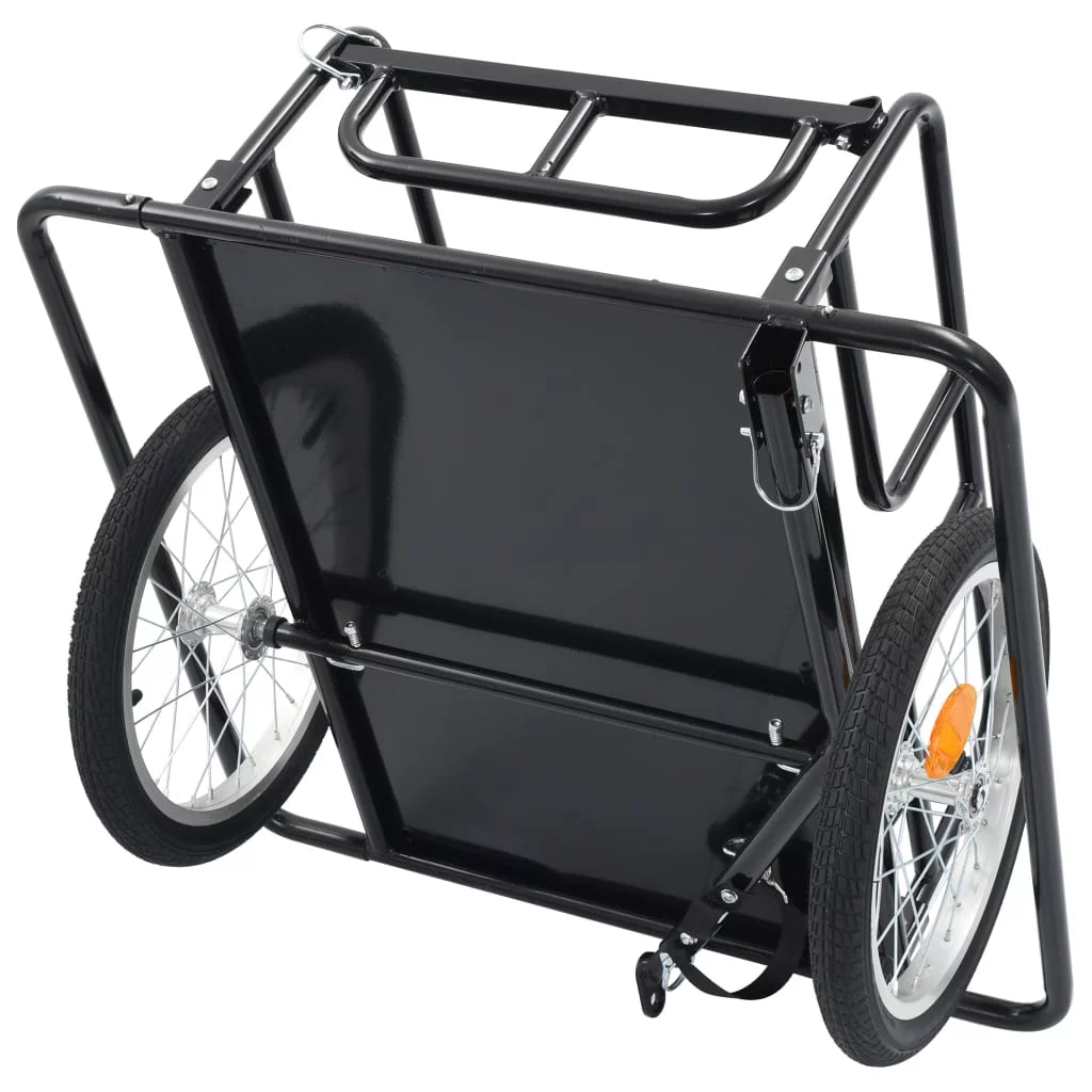 Bike Cargo Trailer Steel Black Z294