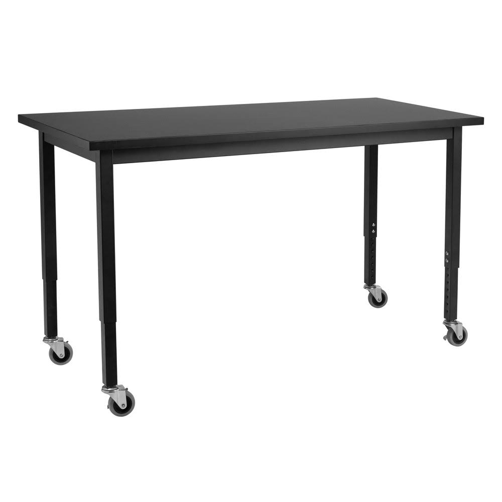 Height Adjustable Steel Frame Phenolic Mobile Medical Table Q938712