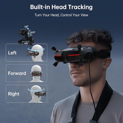 1080p Ultra-Wide Screen FPV Goggles with Head Tracking O9303