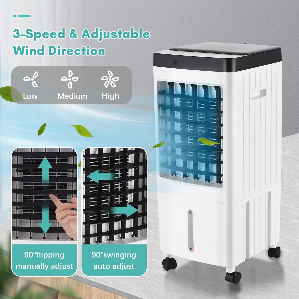 Portable Air Conditioner Cooler Fan with 3 Wind Speeds N849373