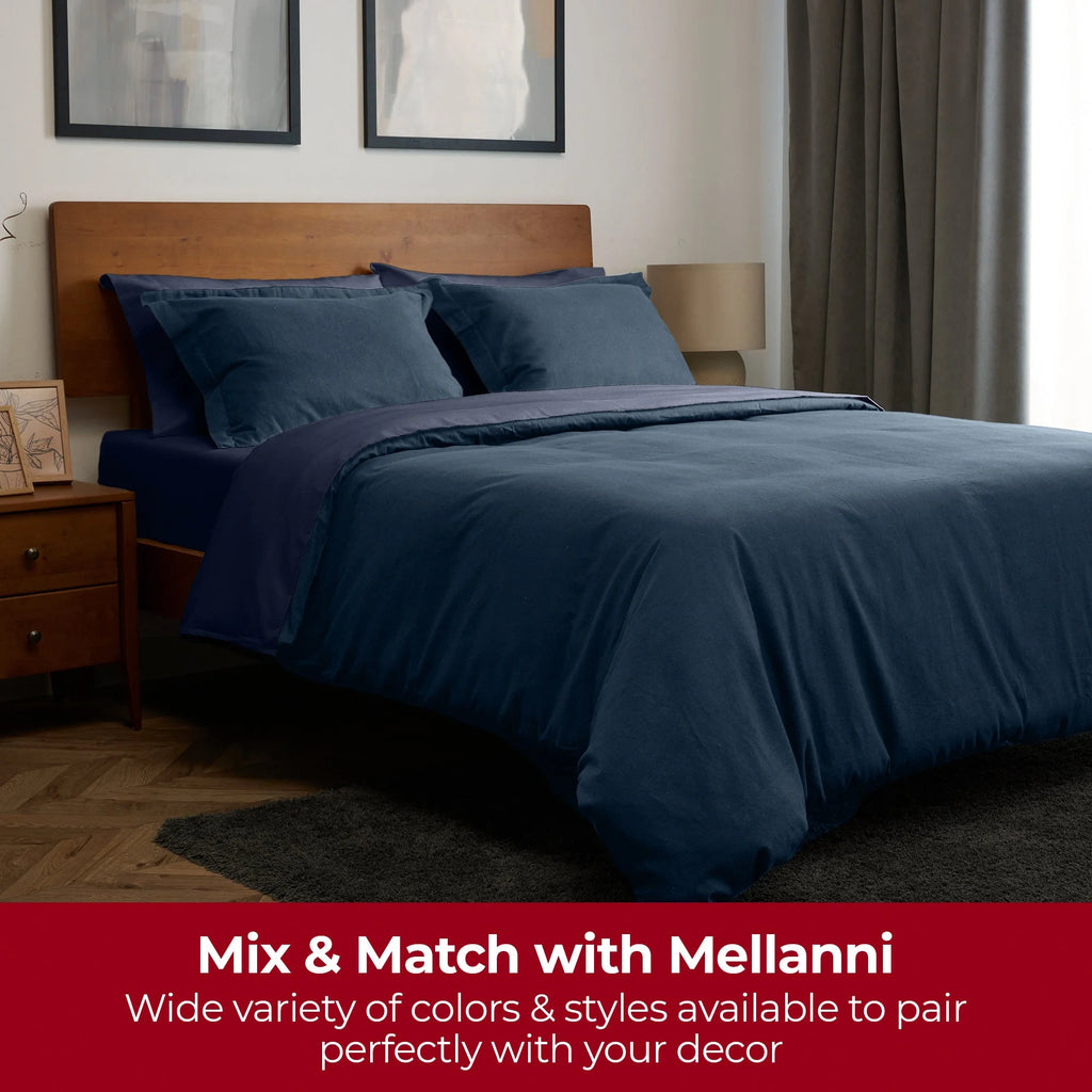 4 Piece Cotton Flannel Deep Pocket Queen Bed Sheet Set A436280