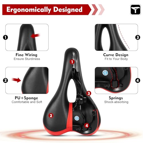 Black Adjustable Electric Scooter Seat Saddle D3143