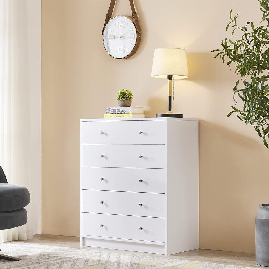 Black 5 Drawer Wood Dresser U43245