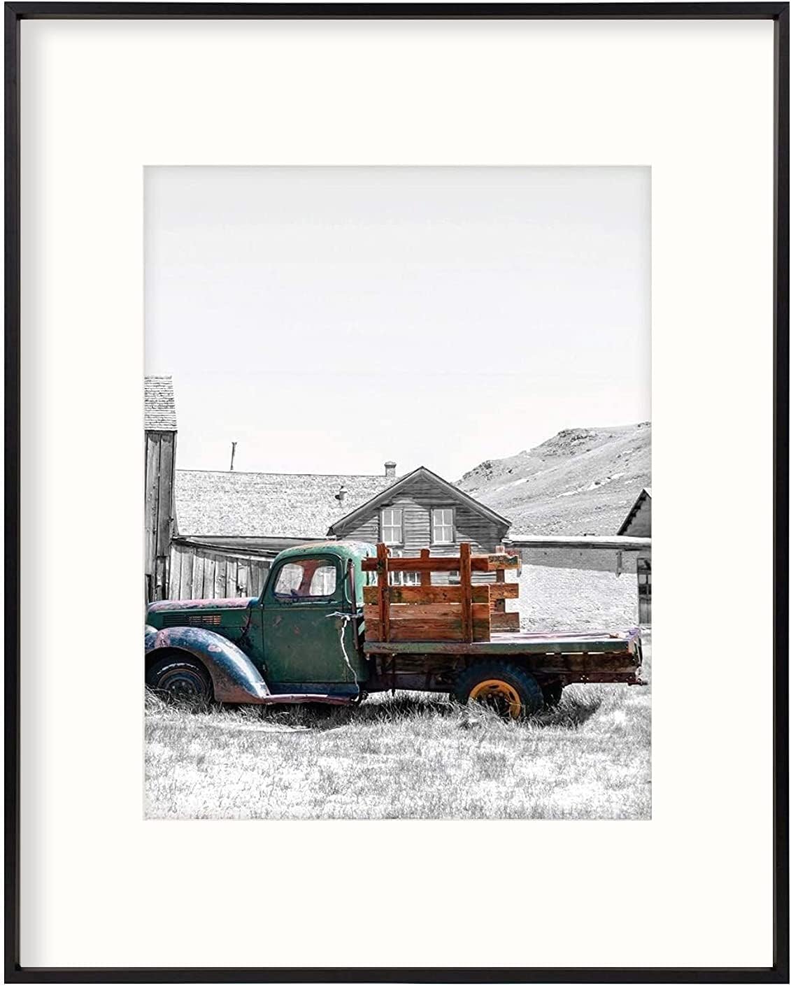 16x20 Satin Aluminum Photo Frame with Ivory Mat L339397