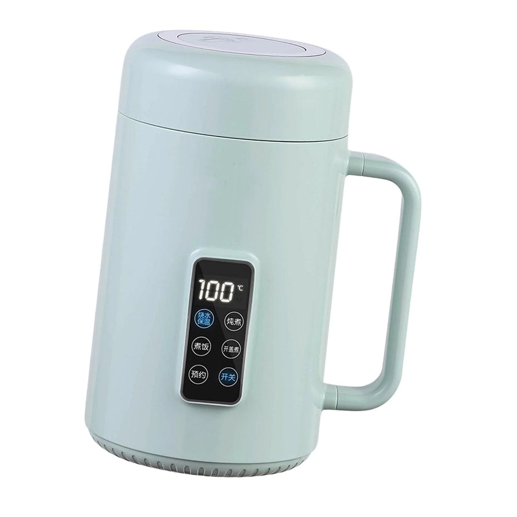 Green Electric Cooker Soup Steamer Slow Cooking Pot I62938