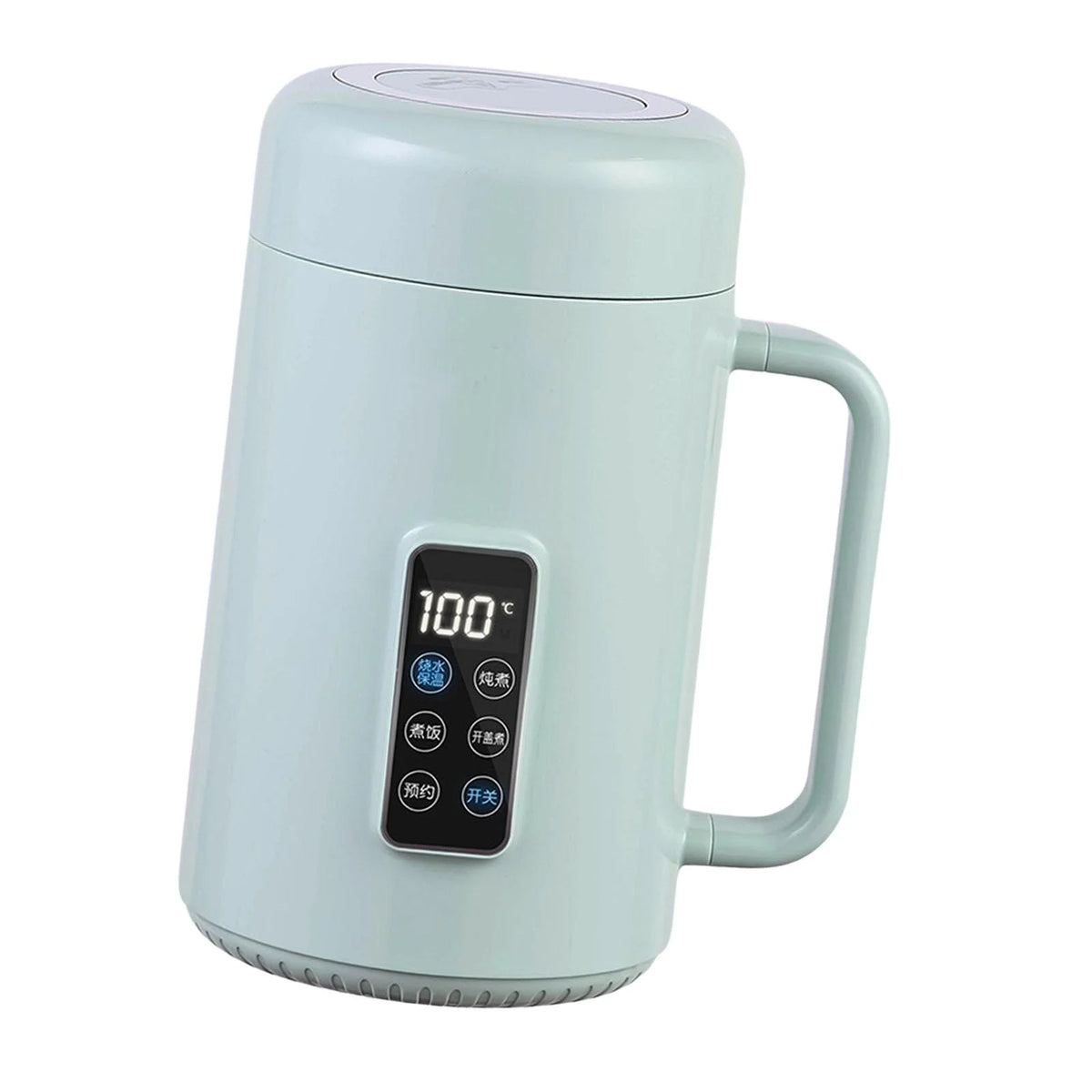 Green Electric Cooker Soup Steamer Slow Cooking Pot I62938