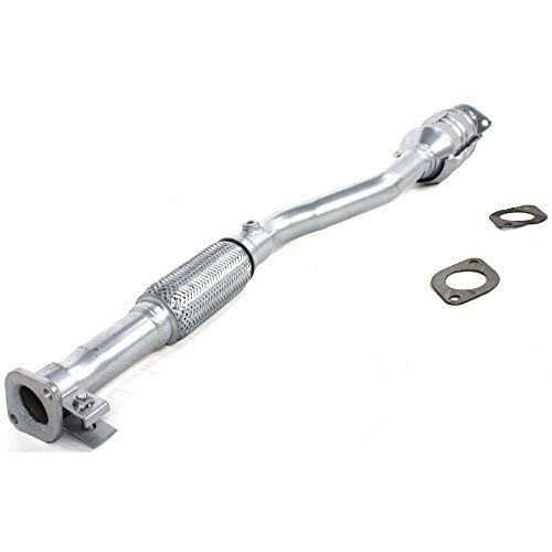Silver Powder-Coated Catalytic Converter with Heat Shield O19220
