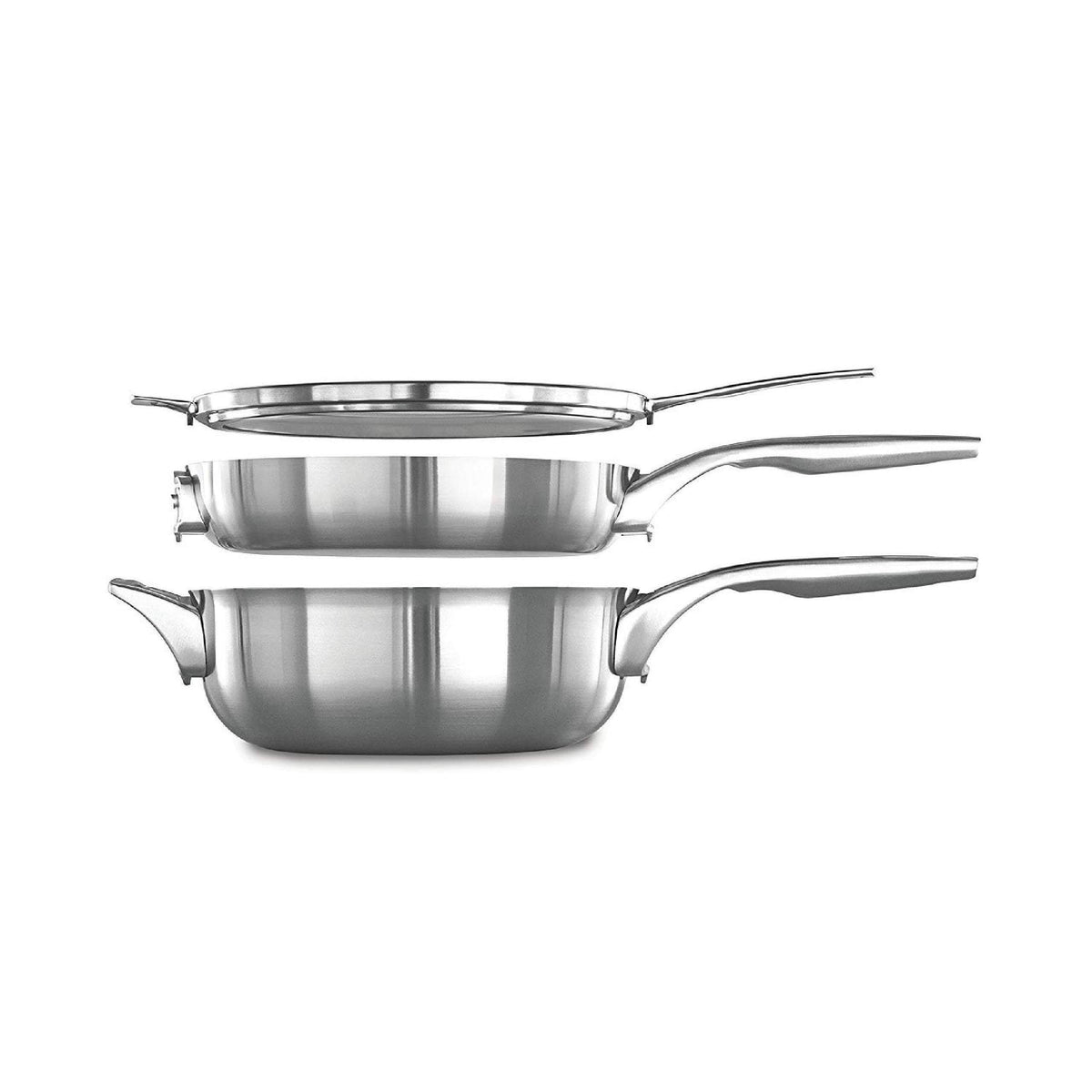 Stainless Steel 3 Piece Stack Cookware Set J6638