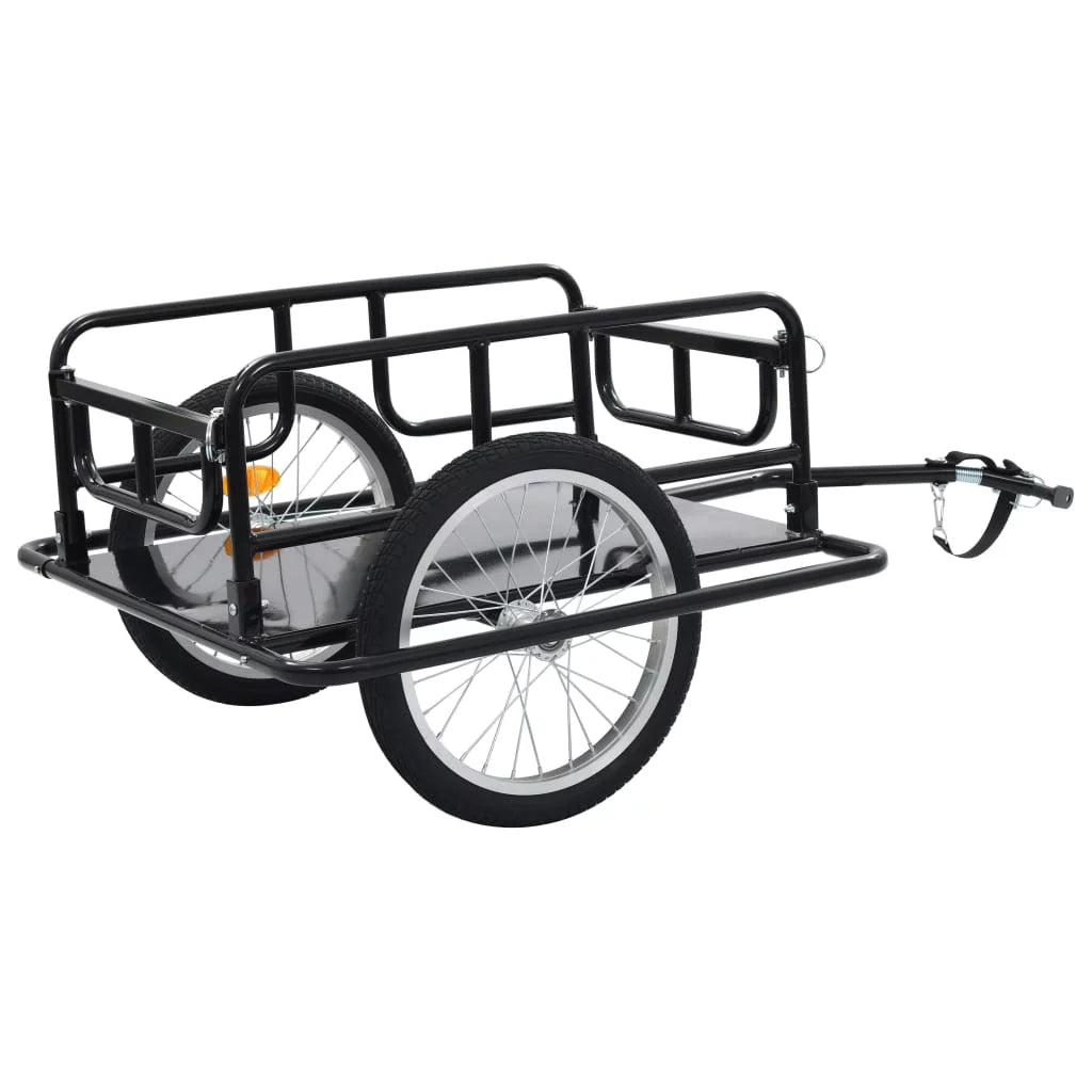 Bike Cargo Trailer Steel Black Z294