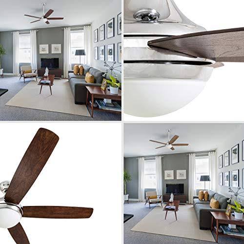 52 inch Chrome Ceiling Fan with Remote Z82964