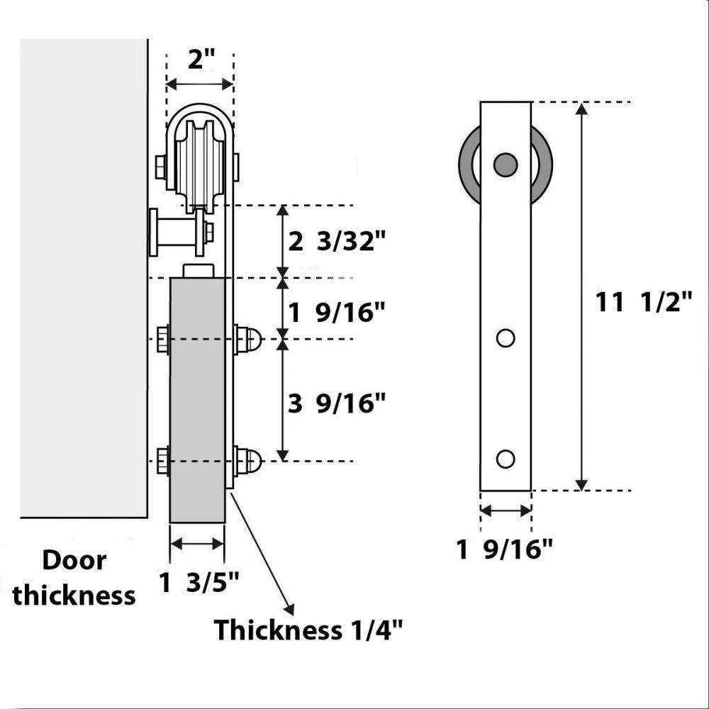 Sliding Barn Door Hardware Y7408
