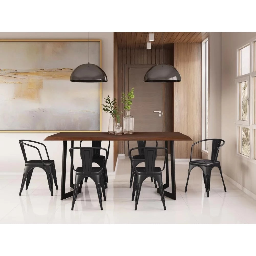 Mango Wood 7 Pc Dining Set with 6 Dining Chairs M761