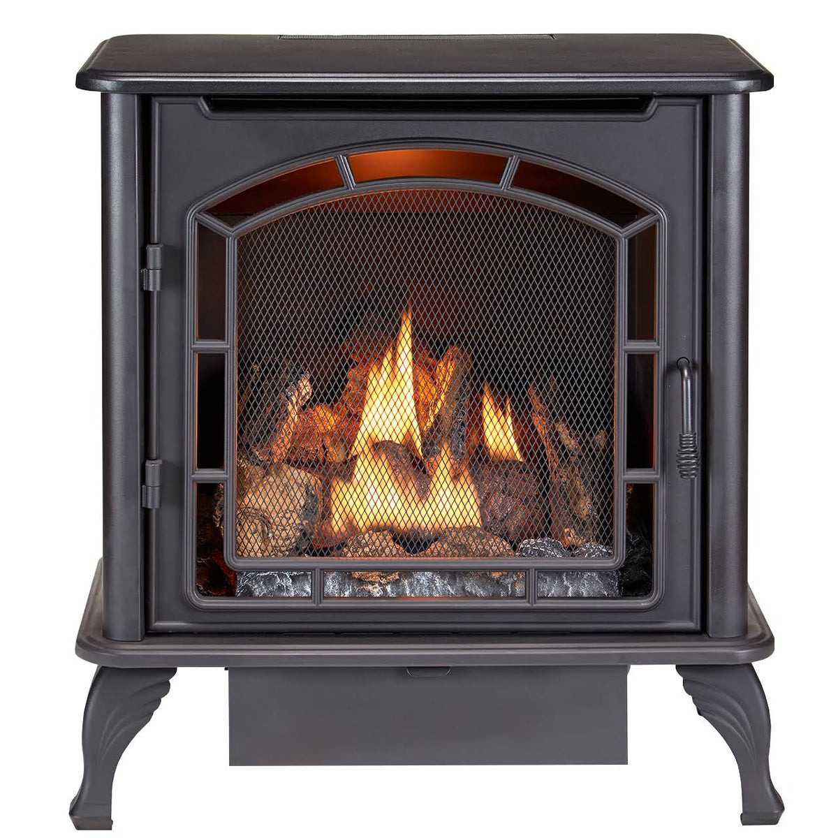 Black Dual Fuel Vent Free Gas Stove L9088
