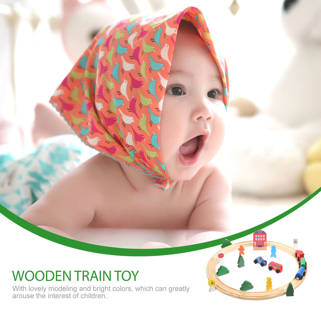 Kids Wooden Train Set Toy B45850